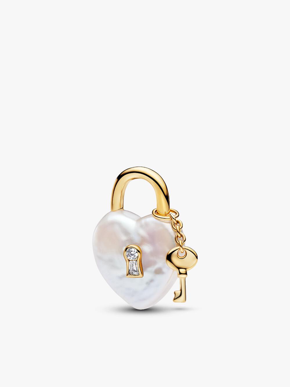 Treated Freshwater Cultured Baroque Pearl Mushroom Dangle Charm