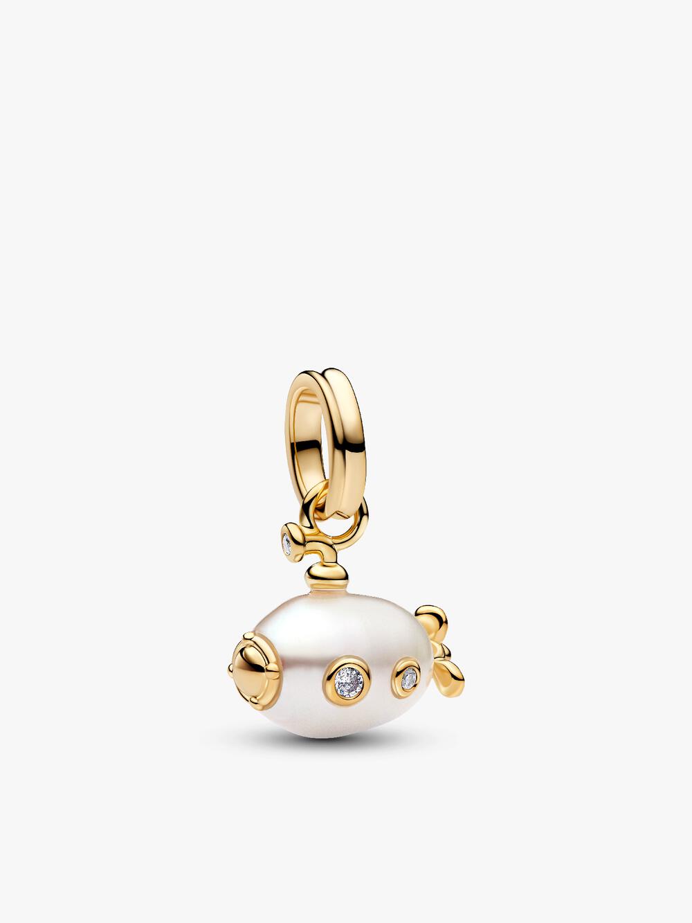 Treated Freshwater Cultured Baroque Pearl Cloud Dangle Charm