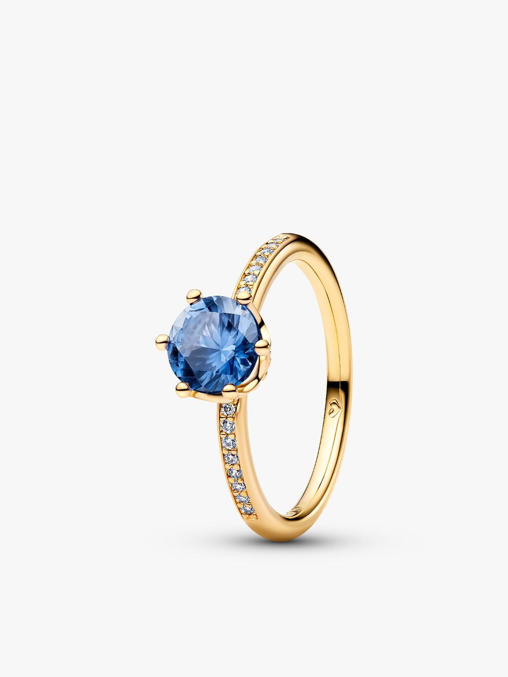 Sparkling Red Heart Ring