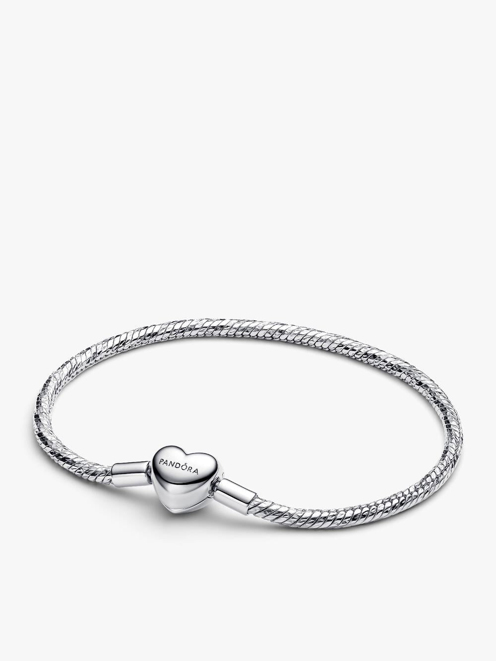Moments Heart & Snake Chain Bracelet