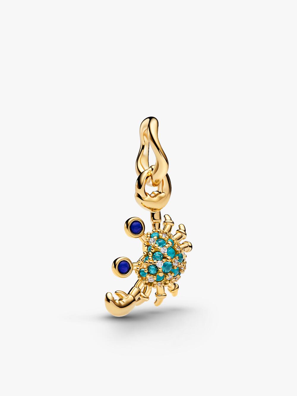 Treated Freshwater Cultured Baroque Pearl Squid Dangle Charm