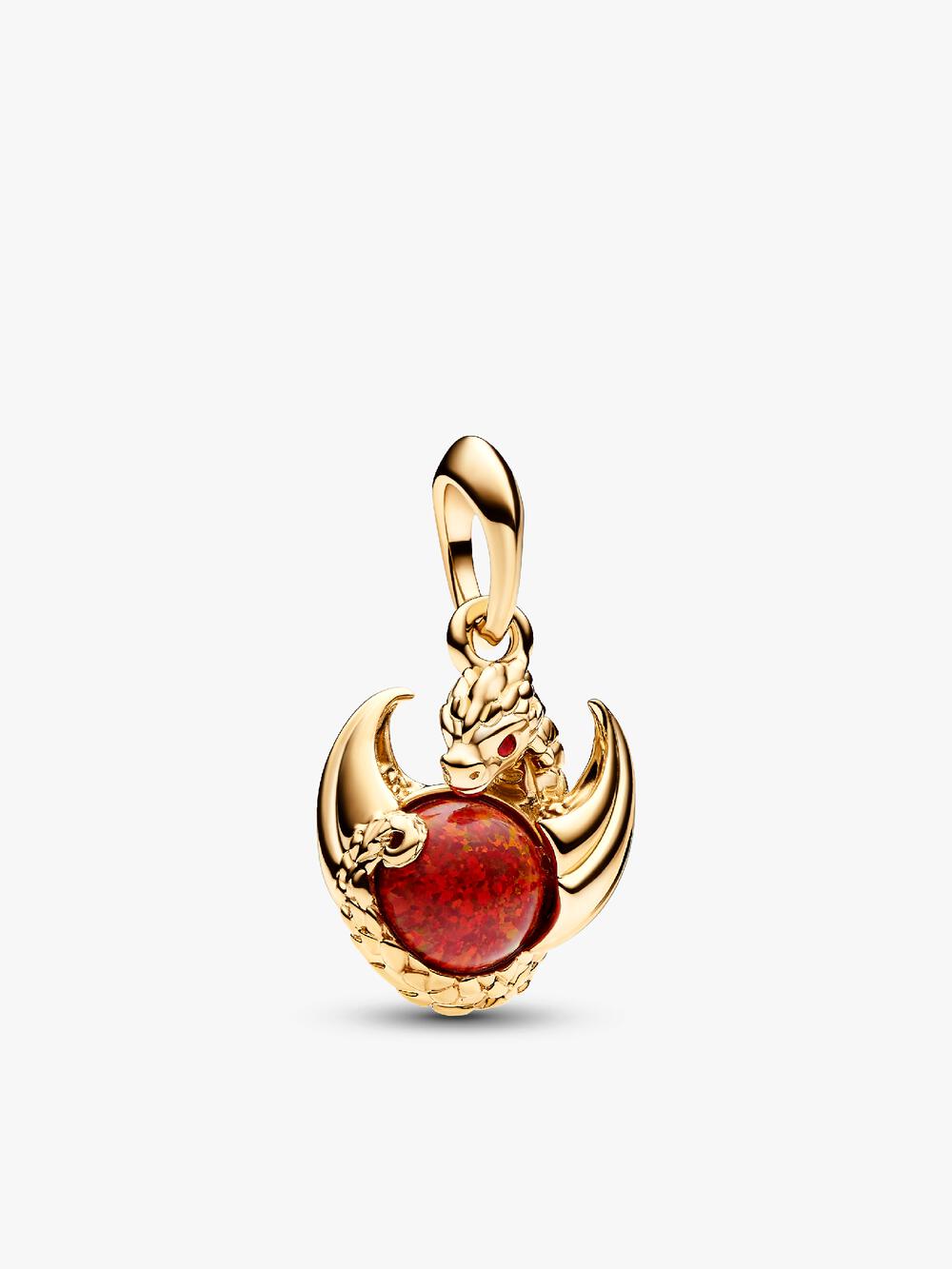 Pandora Moments Red Woven Leather Bracelet