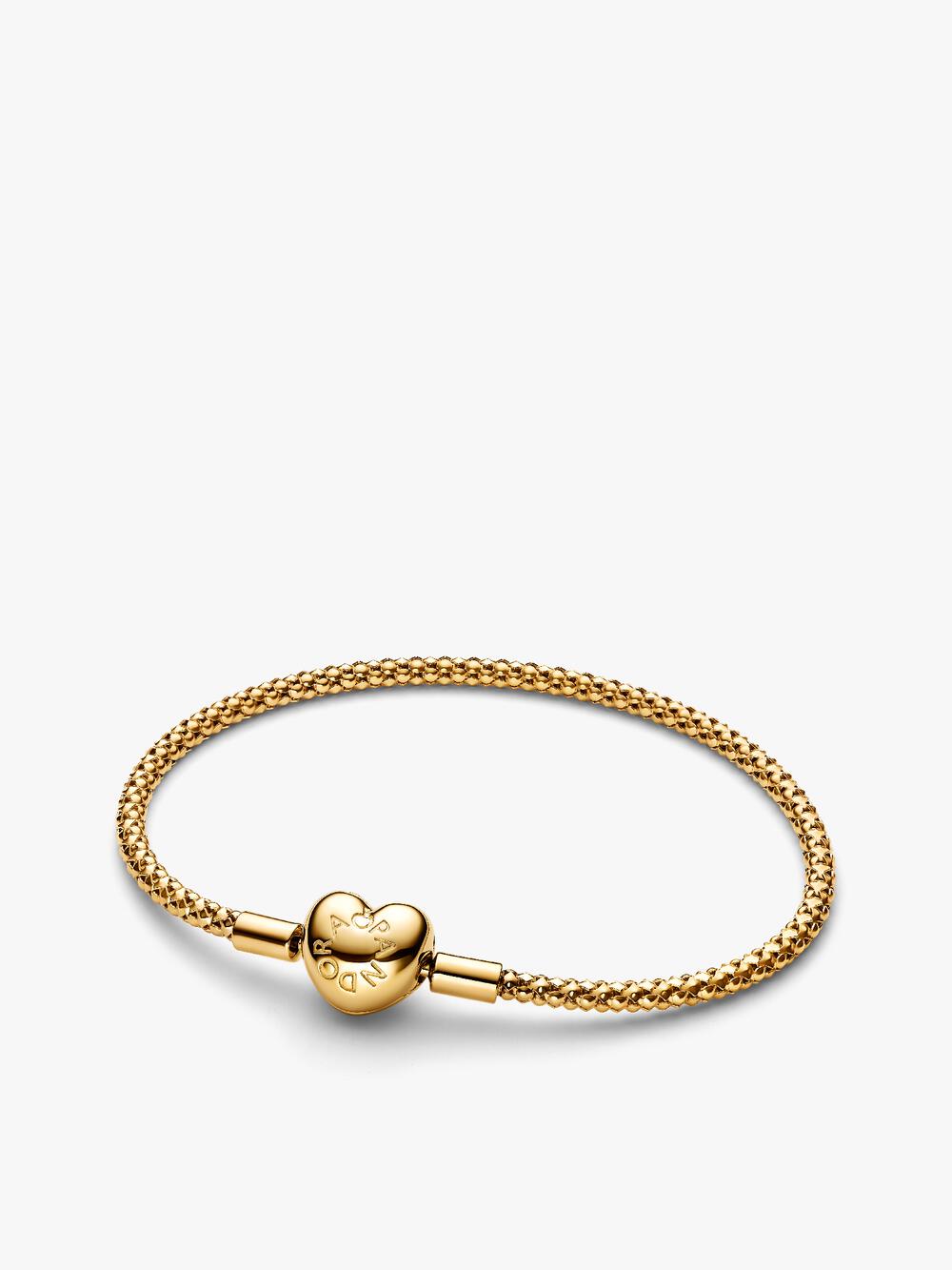 Heart Clasp Snake Chain Bracelet