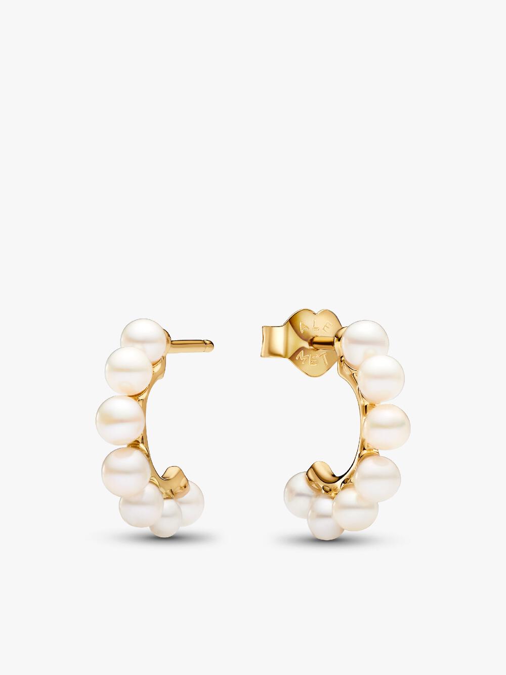 Sparkling Elevated Heart Stud Earrings