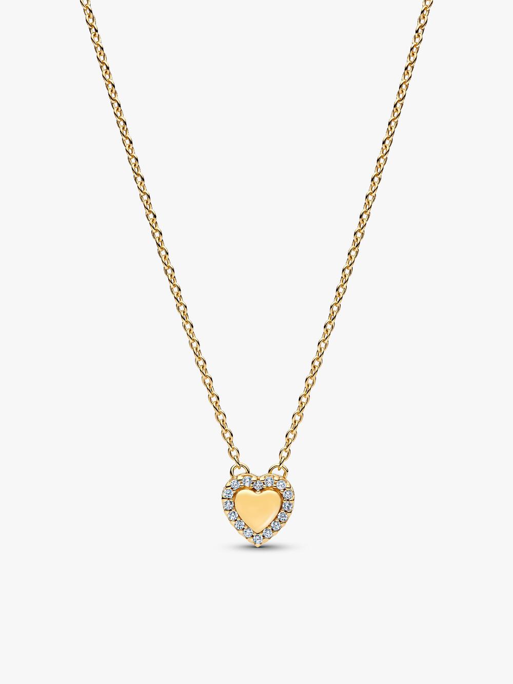 Sparkling Heart Collier Necklace