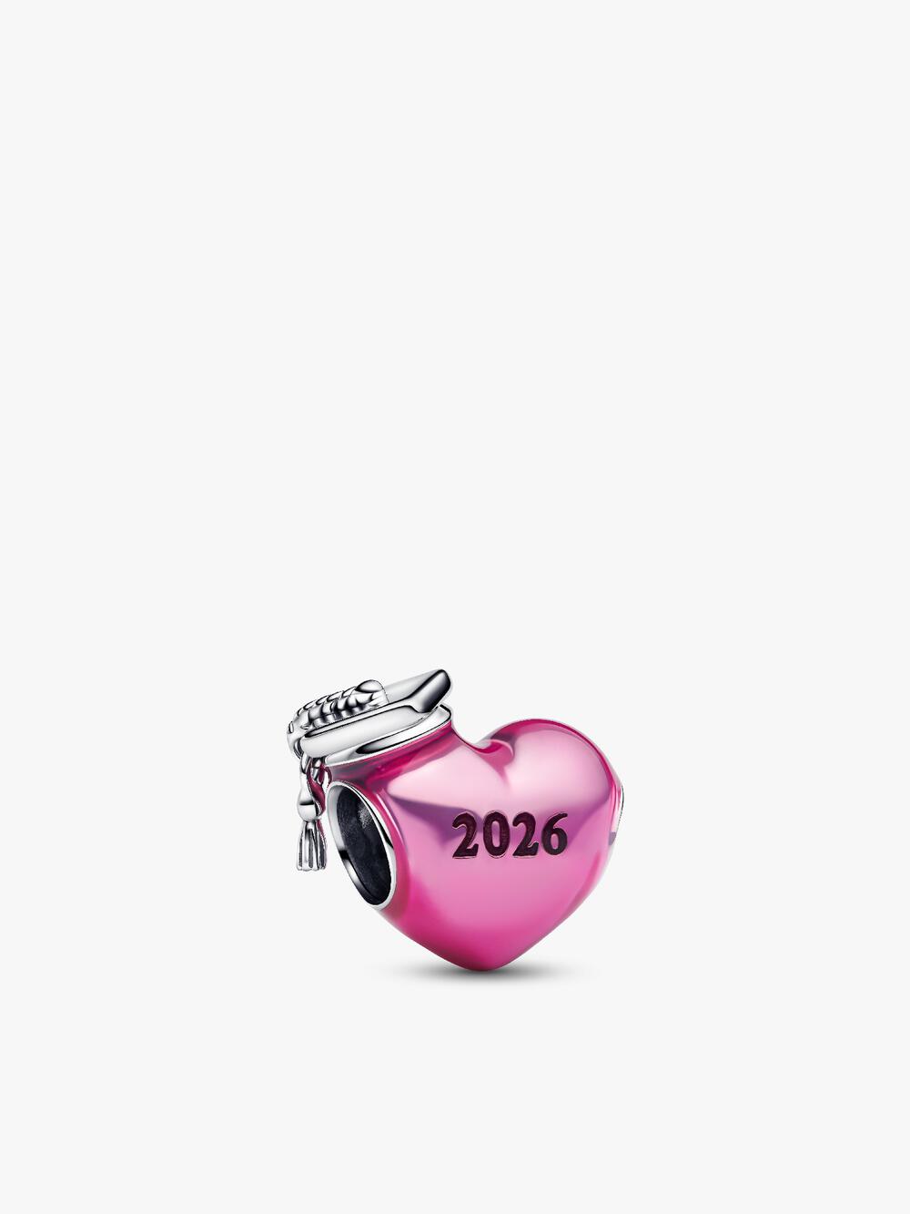 Elevated Pink Heart Stud Earrings