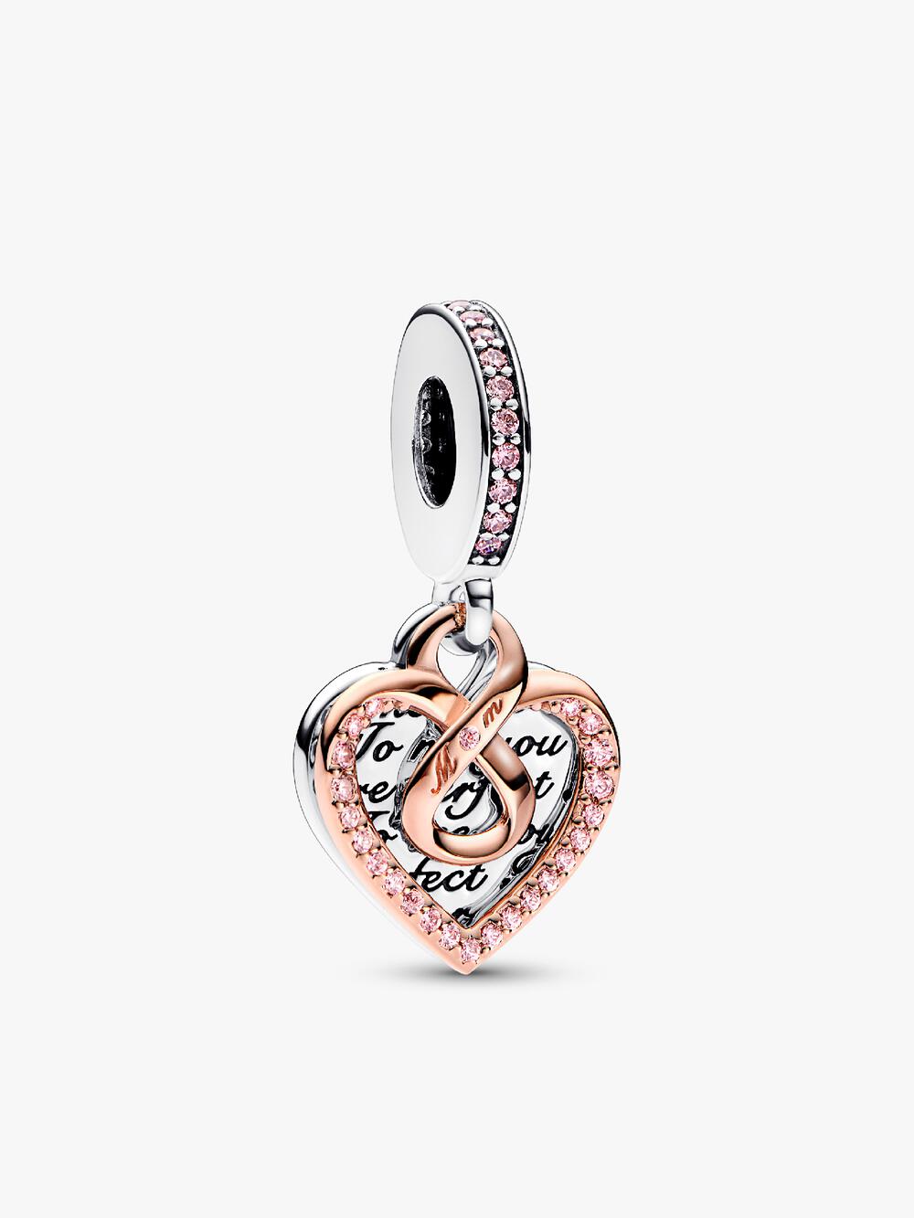 Pandora Moments Heart Closure Snake Chain Bracelet