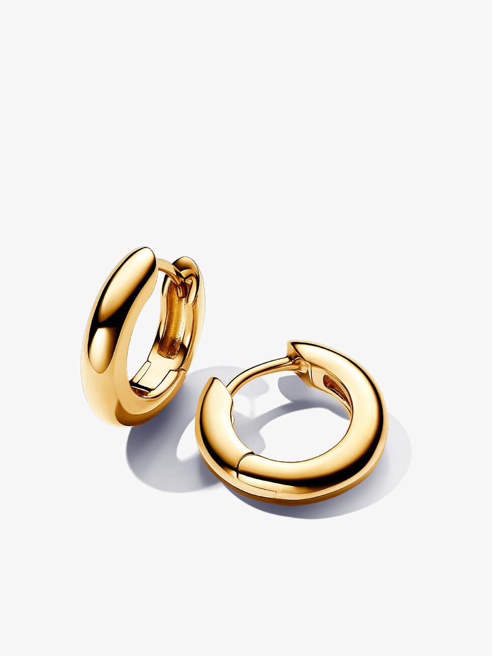 Organically V-shaped Open Hoop Earrings
