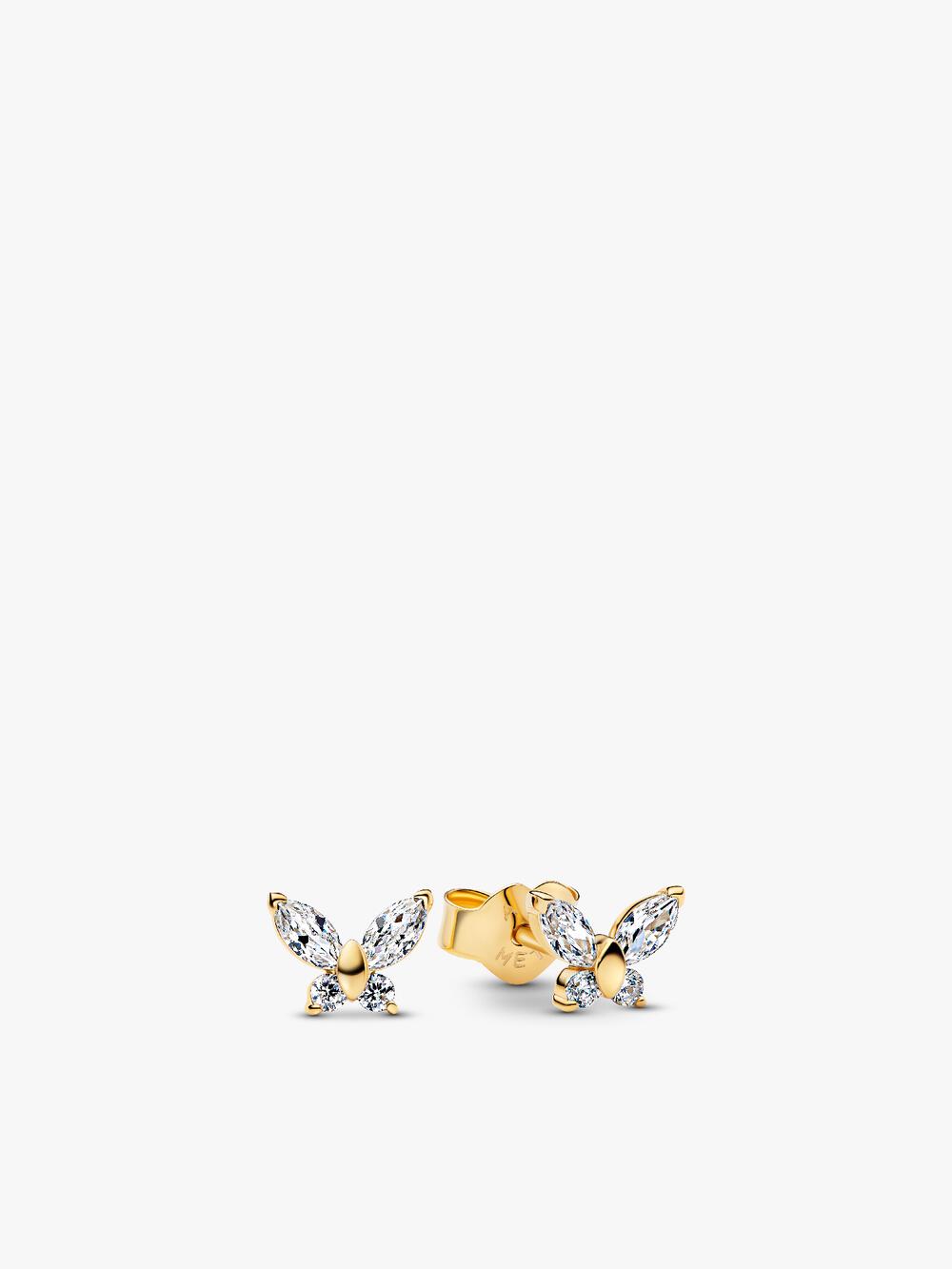 Round Pavé Halo Stud Earrings