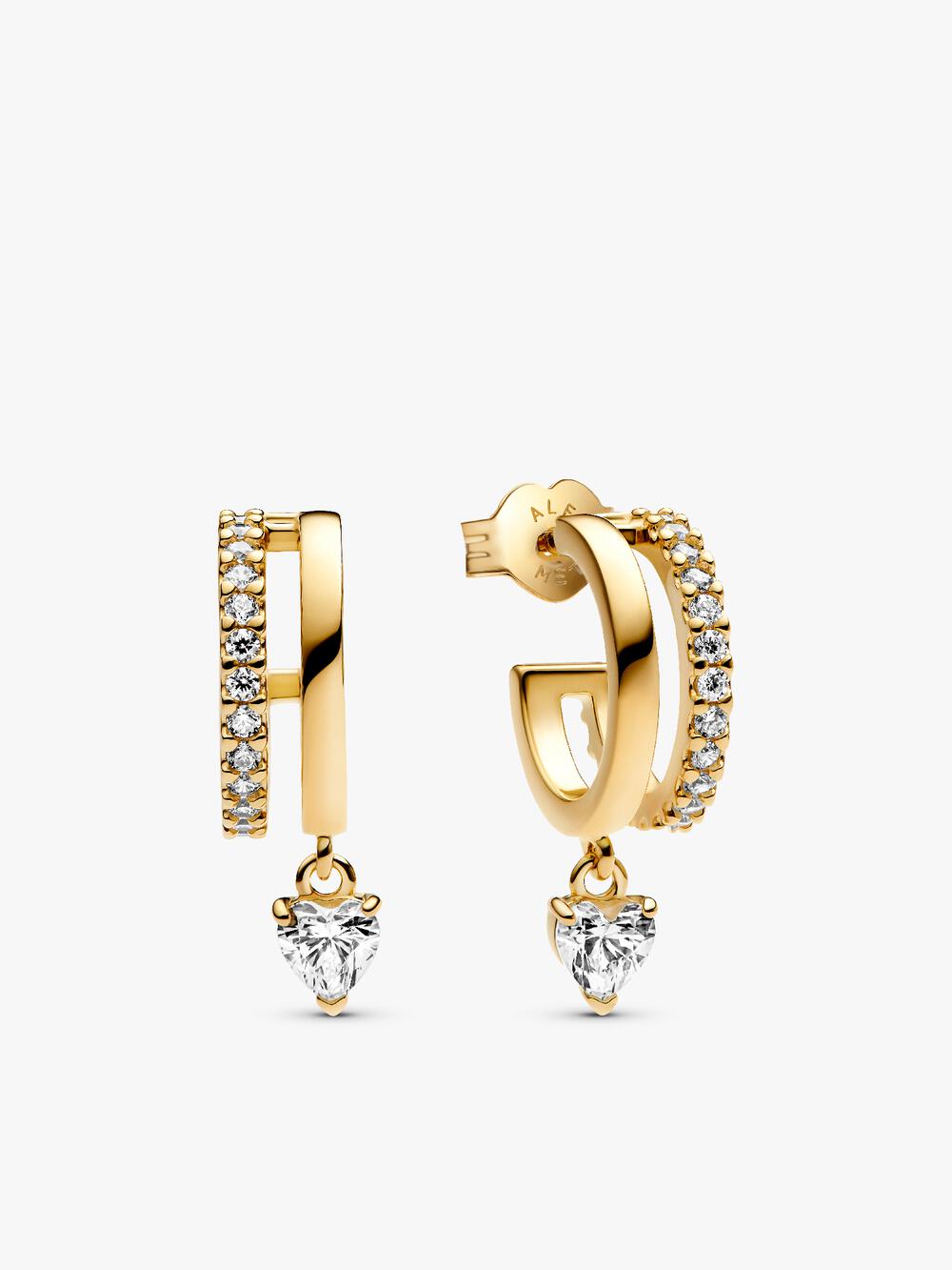 Sparkling Huggie Hoop Earrings