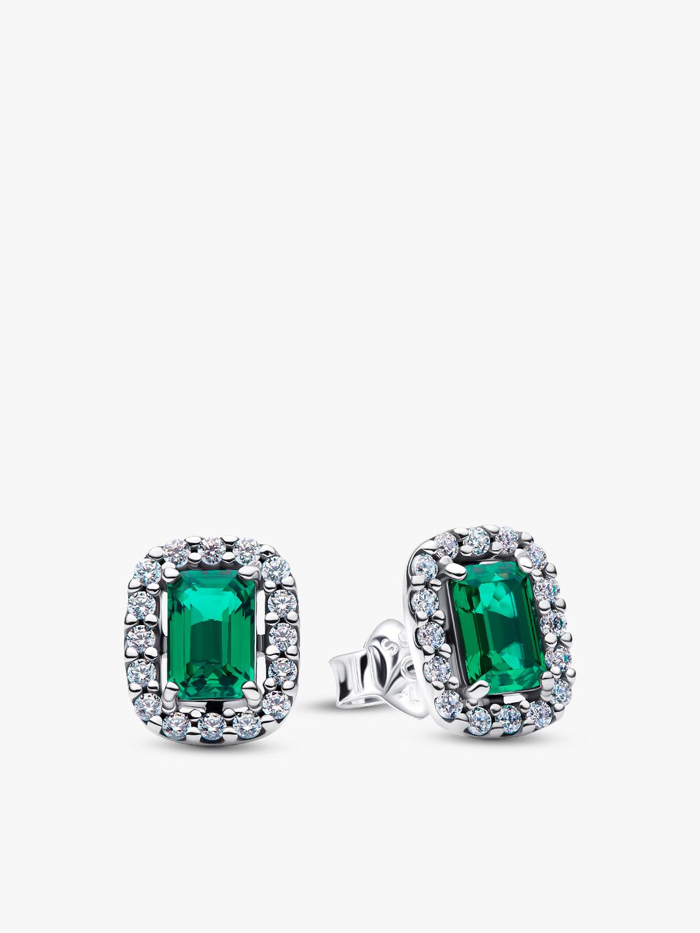 Sparkling Lucky Clover Stud Earrings