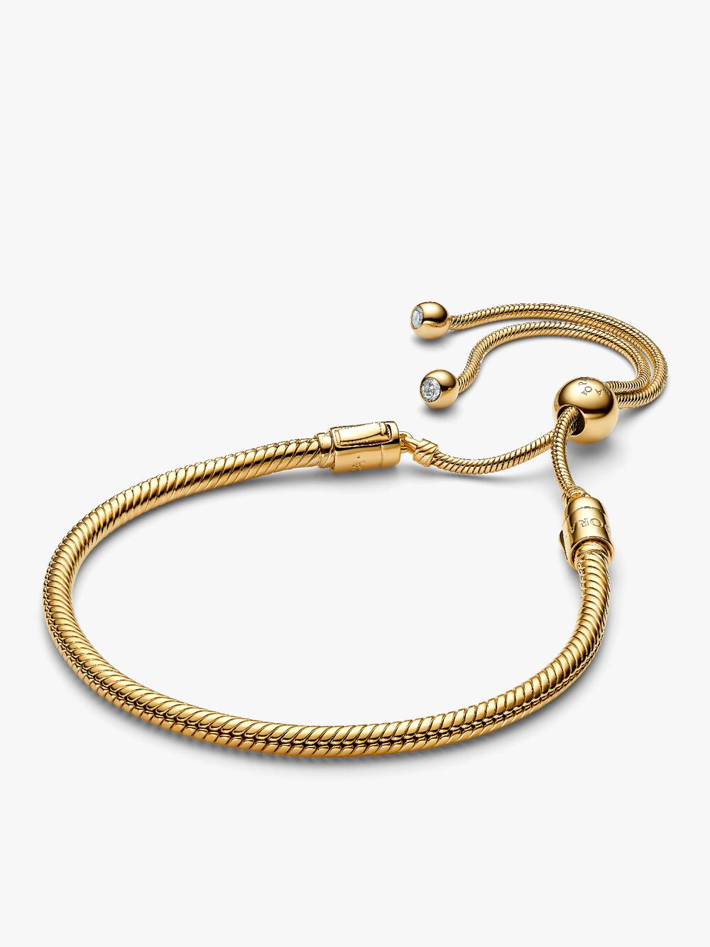 Pandora Moments Heart Clasp Snake Chain Bracelet