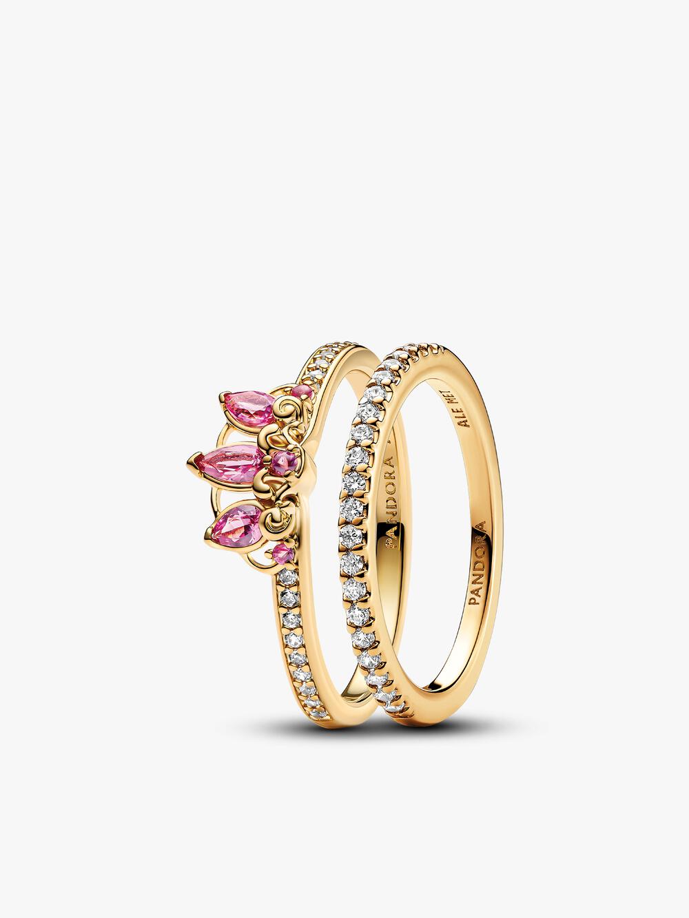 Double Heart Sparkling Ring