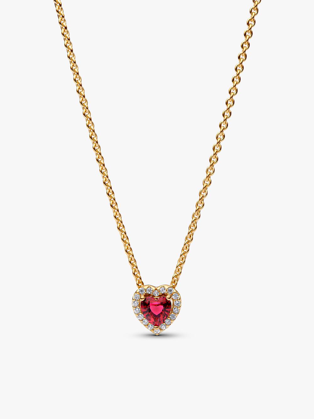 Sparkling Heart Collier Necklace