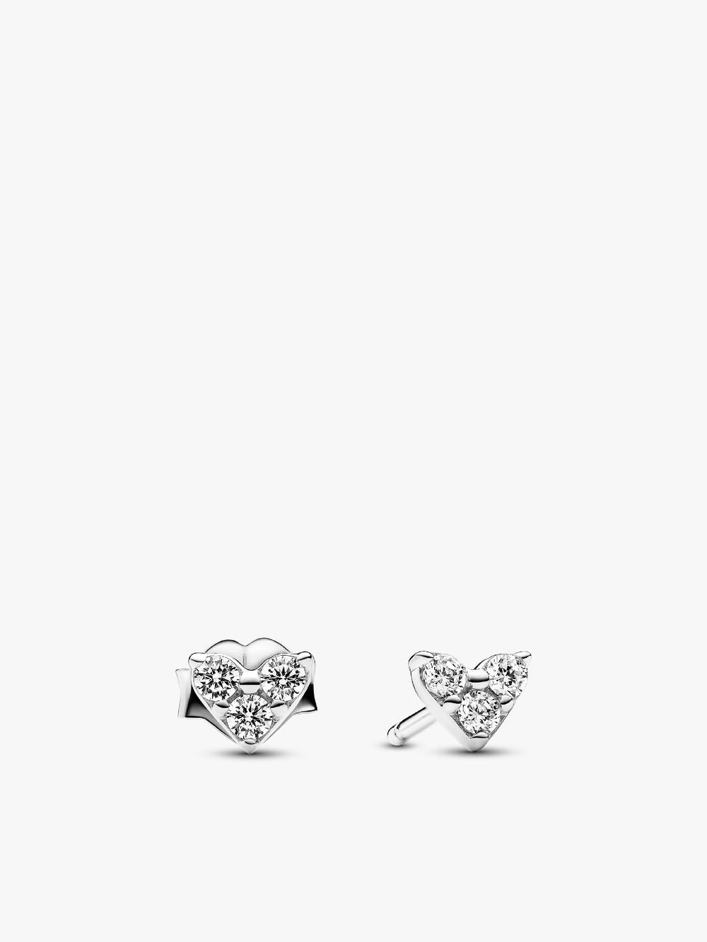 Round Pavé Halo Stud Earrings
